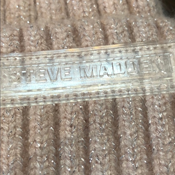 Steve Madden Metallic Blush Beanie NWOT - Picture 5 of 7